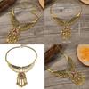 Богемное этническое вдохновение, ожерелье с крылом ангела, с геометрической подвеской и кисточкой-монетой, для любителей моды