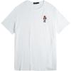 Polo SS24 Футбол Медведь Вышитая Футболка с Коротким Рукавом и Круглым Вырезом Мужская Топы Белый 710803444-001