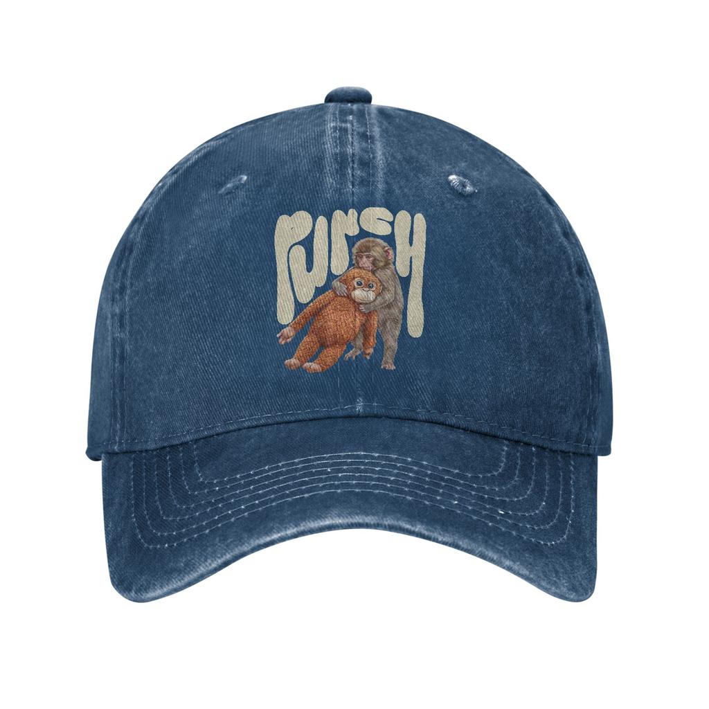 Baby Monkey Punch Team Cute Baseball Cap Casual Distressed Denim  Snapback Cap Unisex Women Outdoor Workouts Gift Hats Cap