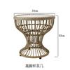 Nordic Leisure Lazy Sofa Outdoor Balcony Table and Chair Combination Rattan Chair Tea Table Back Chair