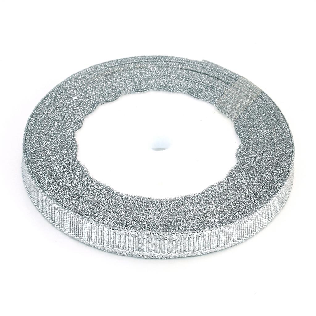 25 ярдов/рулон 6-50 мм Золотые Серебряные Ленты Блестящая Атласная Лента Для Рукоделия Торт Упаковочные Материалы Для Подарков Свадебное Украшение Своими Руками