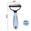 New Top-notch, premium deshedding brush for dogs, puppies, and cats - Effective hair remover and knot cutter for superior sheddi