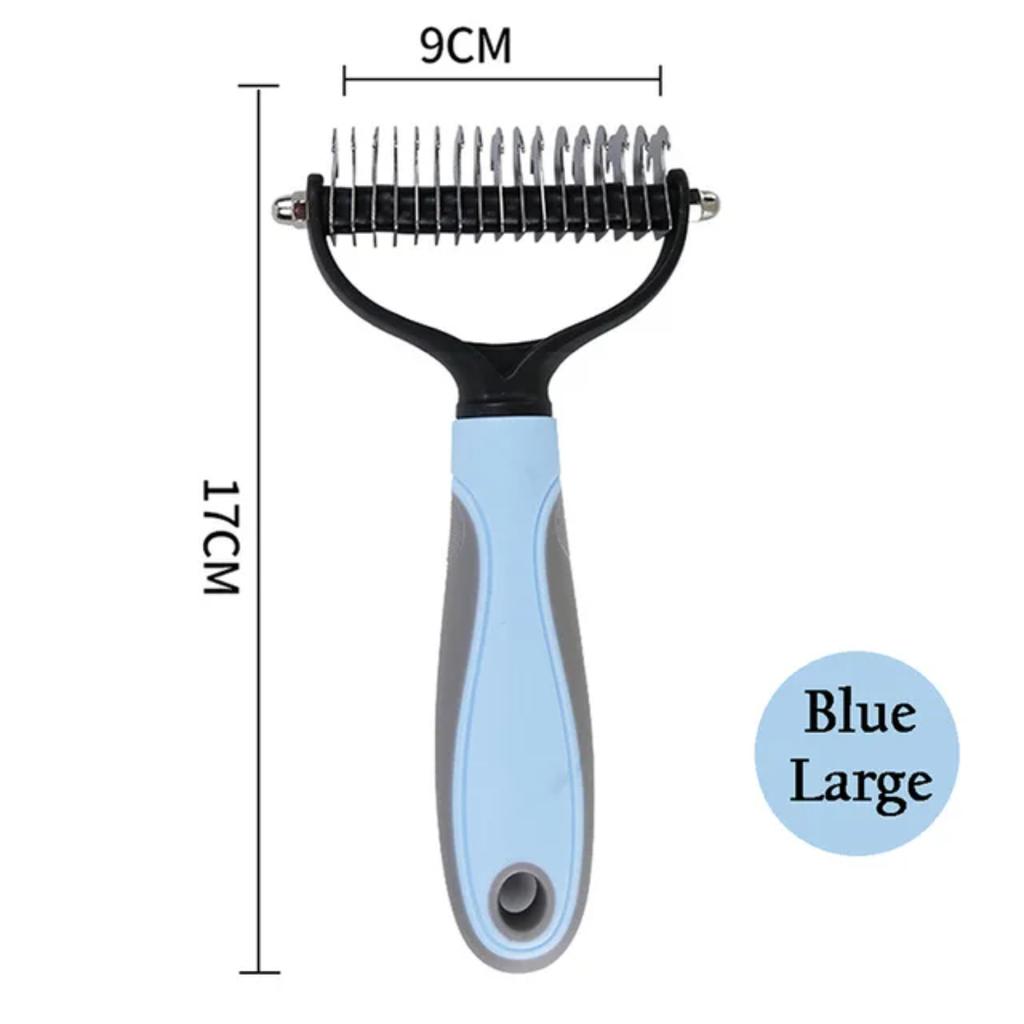 New Top-notch, premium deshedding brush for dogs, puppies, and cats - Effective hair remover and knot cutter for superior sheddi