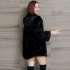 New Imitation Mink Coat Women's Medium and Long Autumn and Winter Thickened Large Size Imitation Mink Velvet Hooded Imitation Fur Coat