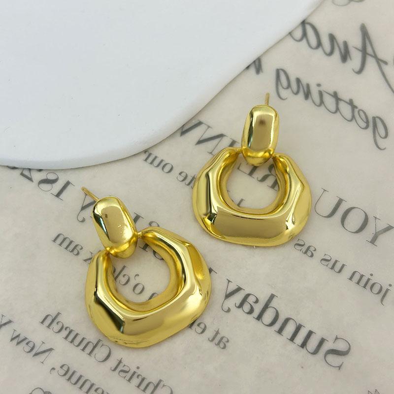 1 пара нестандартных геометрических винтажных серег для женщин, пар, модные элегантные простые вечерние ювелирные аксессуары