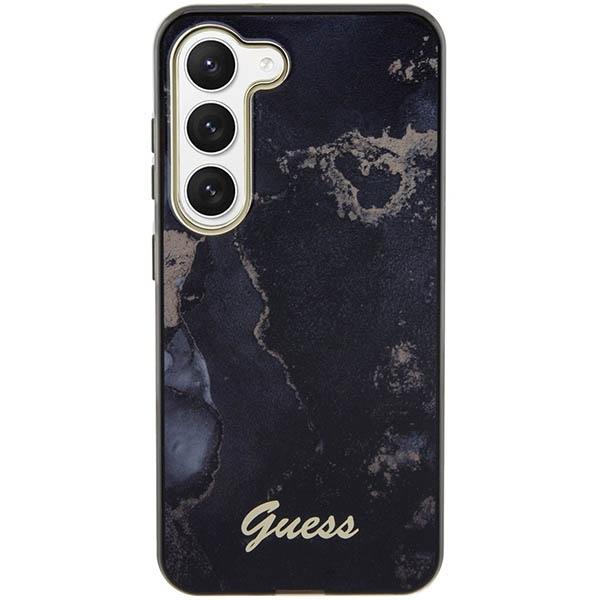 Etui do Samsung Galaxy S23 Guess Golden Marble Czarne