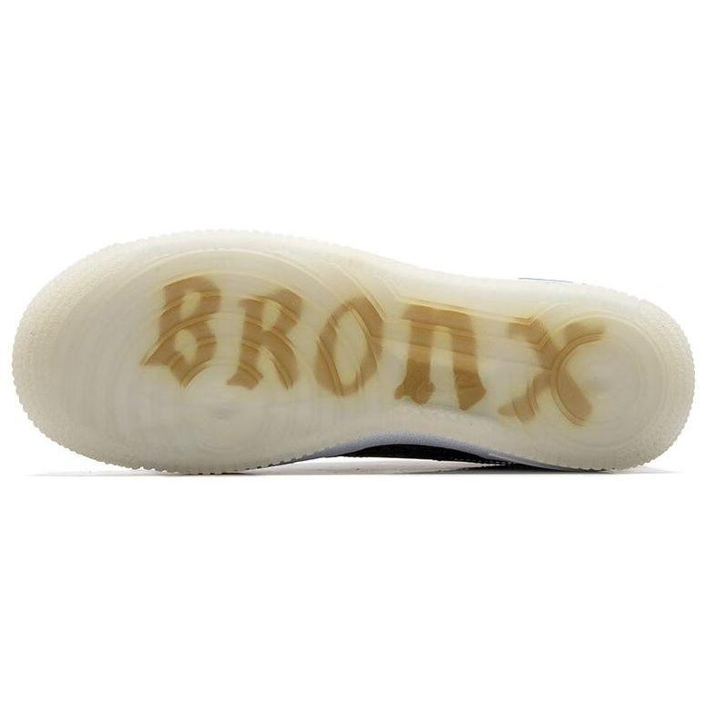 Nike Air Force 1 Low Premium GS Bronx Origins - 50th Anniversary Kids Sneakers Black Metallic-Gold White FN6977-010