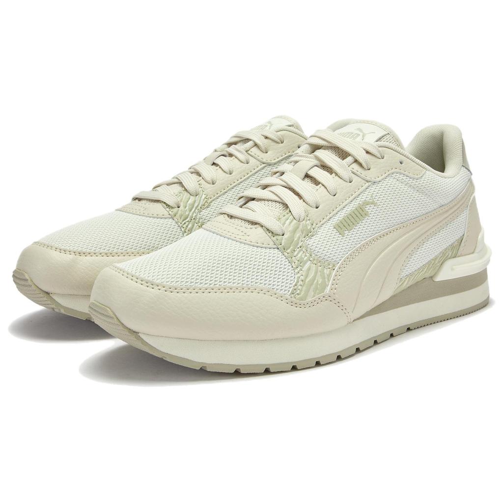 Puma St Runner V4 Animal Fever Удобные Универсальные Прочные Поддержка Низкий Верх Повседневная Обувь для Образа Жизни Женские кроссовки Молочно-Белый 399669-01