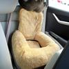 Furry Warm Dog Bed for Car Seat Soft Cushion Pet Bed For Travel Easy To Install Carseat Cushion for Breeds Road Trips