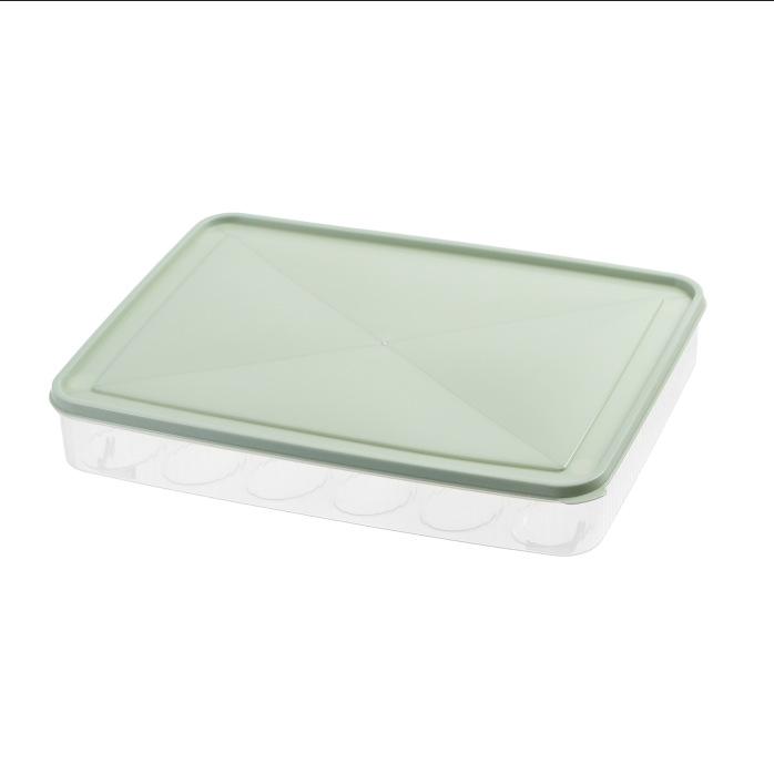 1/2 PCS Portable Deviled Egg Containers with Lid Eggs Clear Plastic Stackable Clear Storage Egg Tray for Refrigerator Organizer