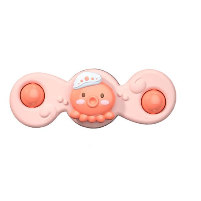 Suction Cup Spinner Baby Toy for 1 2 3 Year Boys Girls Hand Fidget Spinner Sensory Toys Stress Relief Baby Games Rotating Rattle