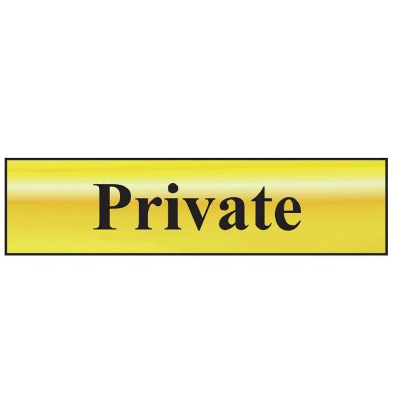 Scan Private - Polished Brass Effect 200 X 50mm