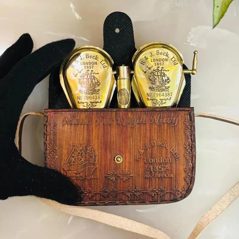 Handmade Vintage Nautical Brass Pirate Monocular: