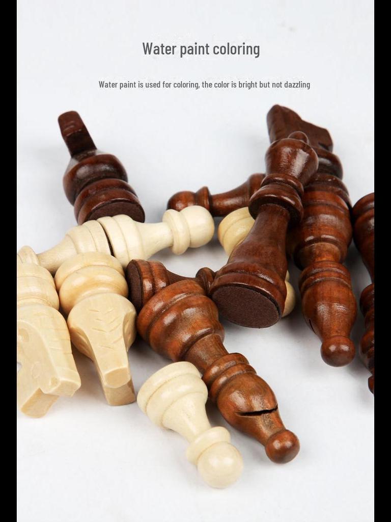 Portable Magnetic Wooden Chess Set for Beginners and Kids - Folding Design