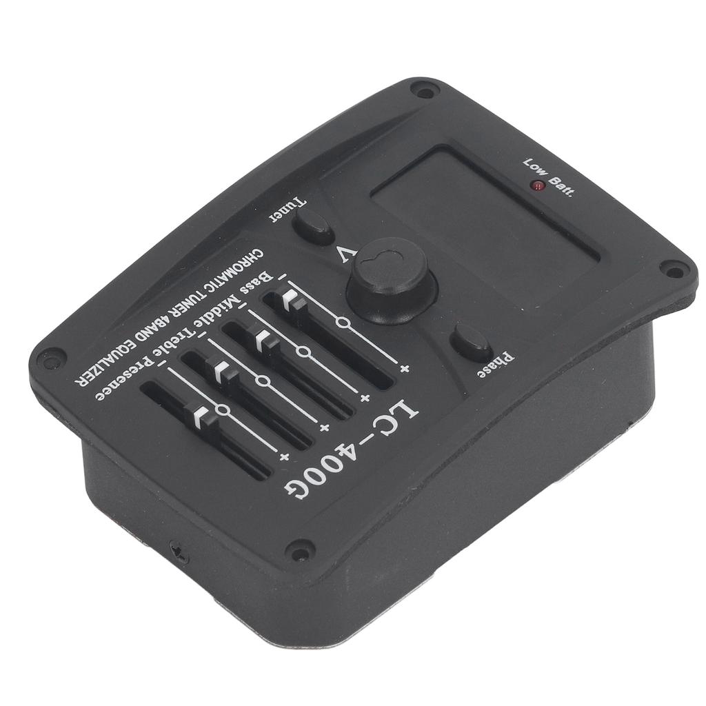 Acoustic Guitar 4 Band Equalizer EQ Preamps Piezo Pickup Chromatic Tuner System LC?400G