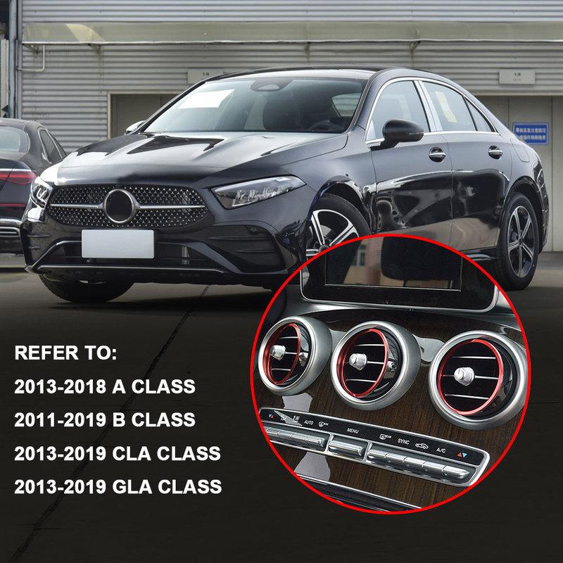 Для Mercedes Benz A/B/GLA/CLA Класса Декоративное кольцо для решетки вентиляции/панели приборов из алюминиевого сплава