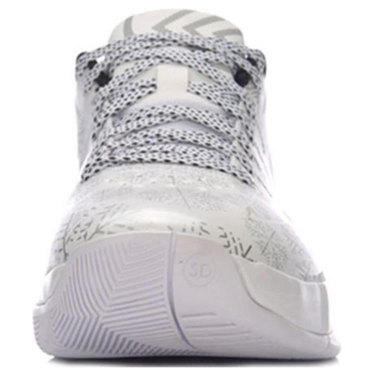 Li Ning Speed 3 Удобная амортизация Нескользящие Износостойкие Низкие Баскетбольные кроссовки Мужские Белые ABAL053-3