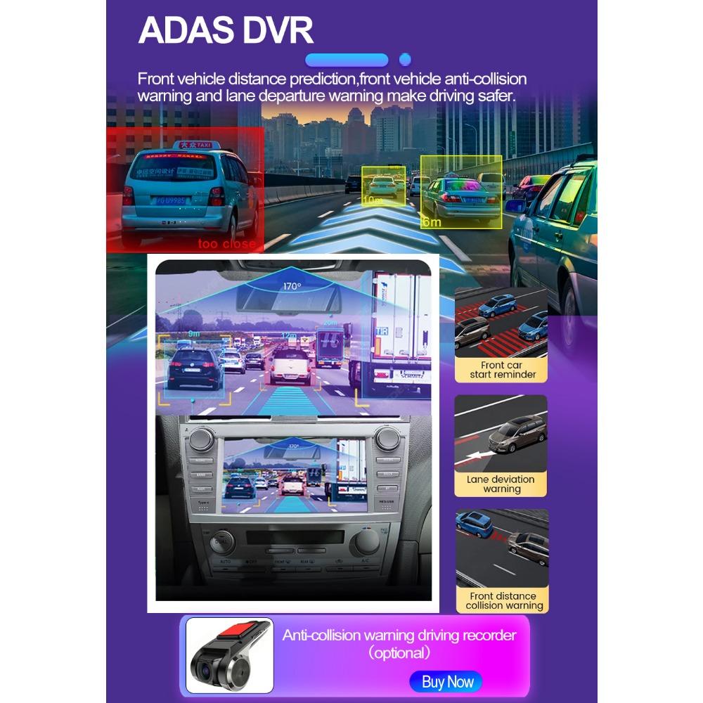 Автомобильное радио 2Din Android 8INCH для Toyota Camry XV40 2006-2011 Carplay мультимедийный плеер стерео автоаудио головное устройство навигация GPS 2+64 ГБ