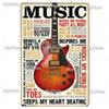 Music Gitar Vintage Metal Sign Tin Sign Rock Plaque Home Wall Decor Bar Sign Home Decor Country Poster Drop Shipping