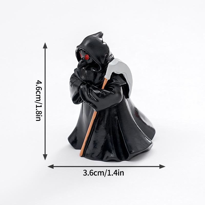 Хэллоуин Череп Орнамент Мумия Призрак Страшный Настольный Декор Хэллоуин Полимерные Миниатюры День Мертвых Детский Подарок Микро Ландшафт