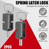 2/4 шт. пружинная защелка в сборе 5/8 дюйма, тяжелая стальная сварная защелка для ворот прицепа, прочная пружинная защелка для грузового прицепа на открытом воздухе