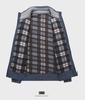 Men's Autumn/Winter Plus Velvet Zipper Knitted Cardigan Jacket with Stand Collar and Solid Color