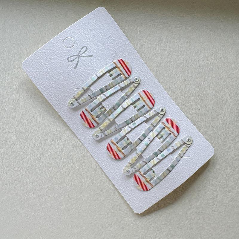 12 шт. Модная детская простая заколка для волос, милая клетчатая заколка для челки и боковых прядей, набор заколок, головной убор, аксессуары для волос, подарок-заколка