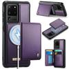 CaseMe Me80 Magnetic RFID Wallet Phone Case For Samsung Galaxy S24 FE 5G, Detachable Multi Card Slot Kickstand Anti-Theft Cover