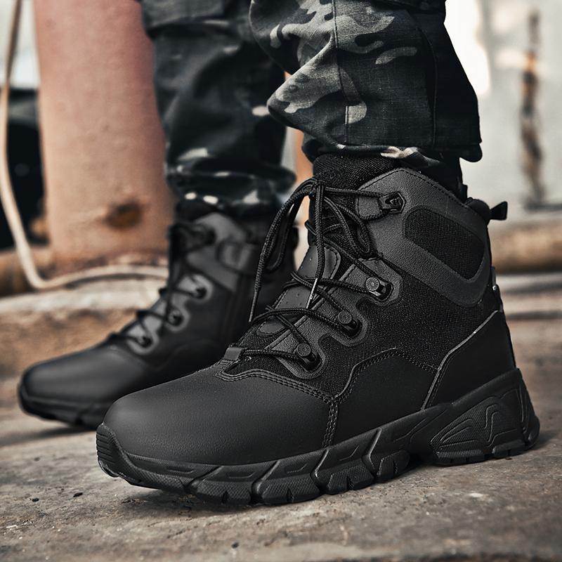 Водонепроницаемые ботинки для походов на открытом воздухе, мужские походные ботинки для кемпинга, походы, кожаные кроссовки для скалолазания и тактики