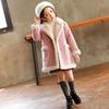 Girls' Coats Woolen Coats Thickened Woolen Lamb Fleece Autumn and Winter Children's Plus Fleece