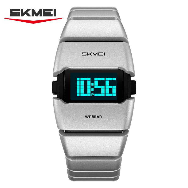 SKMEI 2710 New Sport Unique Dial Design Men's Electronic Watch Waterproof Luminous Timing Classic Digital Watch Reloj Hombre