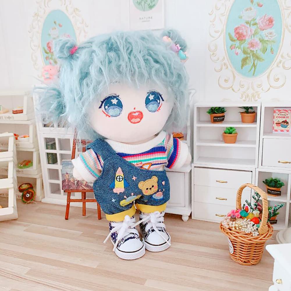 Nianniyhouse 20 см Туфли для кукол, Туфли в виде мягких игрушек x 3, Хлопковые туфли для кукол, Комплект из 3 предметов, Тканевые туфли, Кукольная детская обувь, Длина обуви прибл.. 5,5 см,