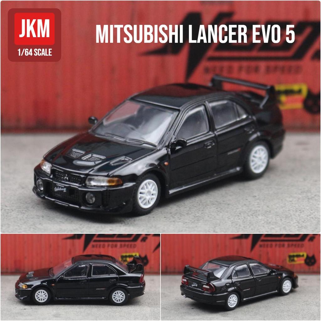 1/64 Mitsubishi Lancer Evolution EVO Toy Car Miniature 1:64 JKM Racing Model Free Wheel Diecast Alloy Collection Gift for Boy