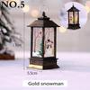 1pcs Christmas New Year Family Decoration Fairy Light Candle White Snowman LED Flame Light