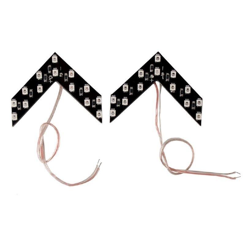 Световая панель-стрелка для зеркала заднего вида автомобиля, индикатор, сигнал поворота, четыре цвета