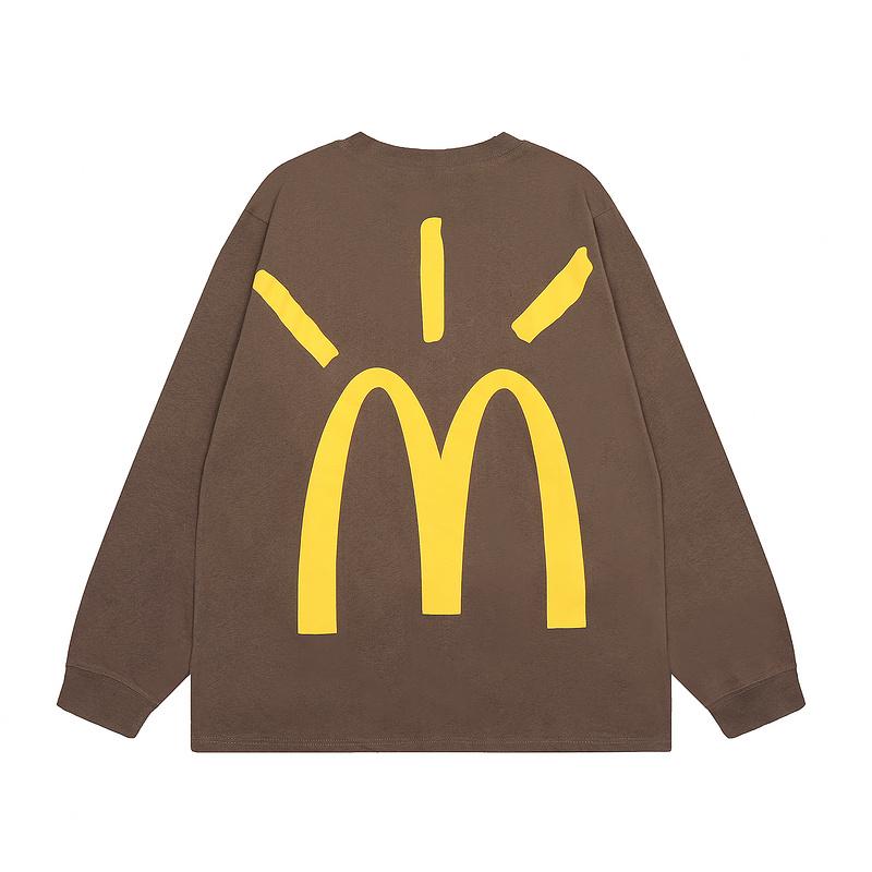 23 Cross-border American trendy brand Travis Scott jointly signed M Ji cooperation long-sleeved t-shirt men's and women's high street bottoming shirt