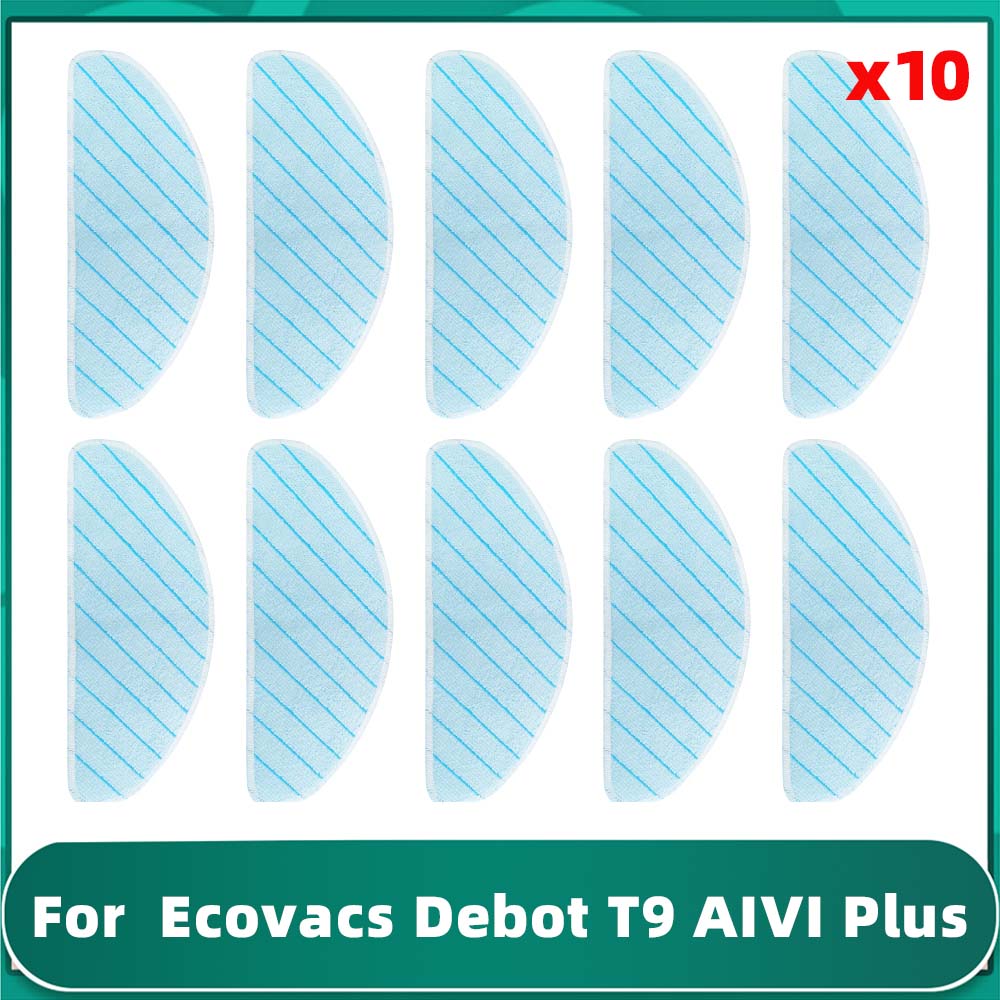 Подходит для Ecovacs Debot T9 AIVI, T9 AIVI Plus Основная боковая щетка Hepa-фильтр Тряпка для мытья пола Пылесборник Запасные части Аксессуары