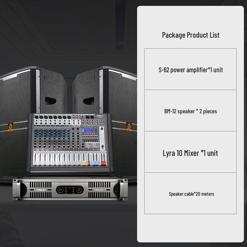 Shile S62+BM12 12-inch Stage & Conference Audio System