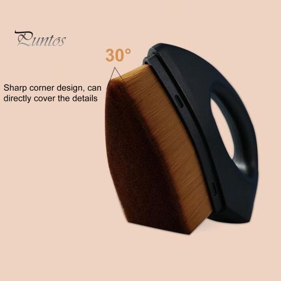 Кисть для тонального крема, портативная, пыленепроницаемая, компактного размера, кисть для нанесения макияжа с плоской головкой, женские подарочные аксессуары