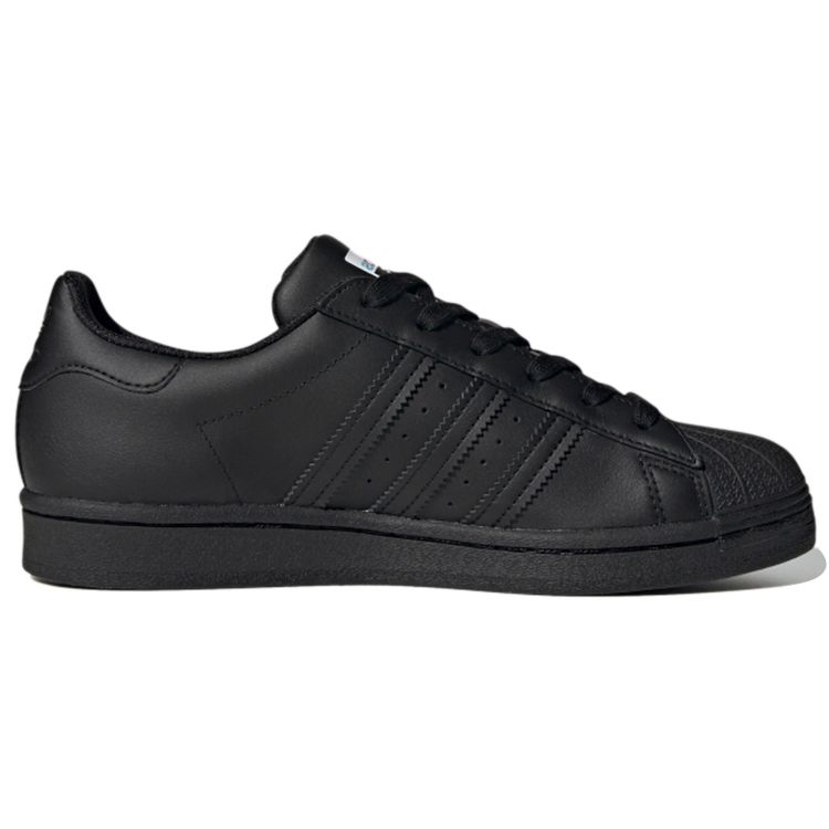 adidas Оригинальные кроссовки Superstar с низким верхом Женские кроссовки Черные FW3695