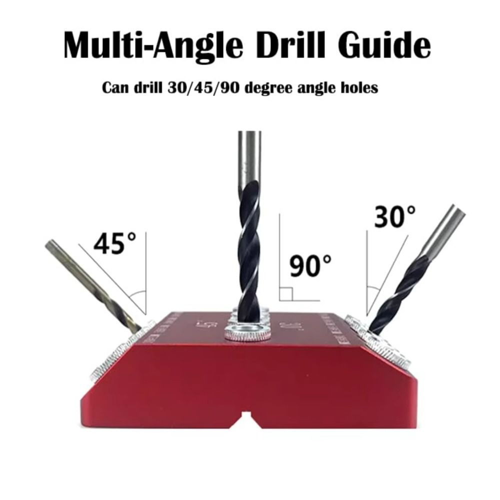 High Hardness Angle Drill Template Block 30 45 90 Degree Cable Railing Drill Jig Stairs Handrail