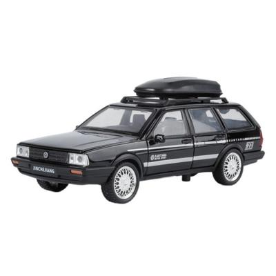 1/32 Volkswagen Santana Avant Универсал Металлическая модель автомобиля Литье под давлением Металлический транспорт для путешествий Модель автомобиля Симуляция звука и света Детская игрушка Подарок