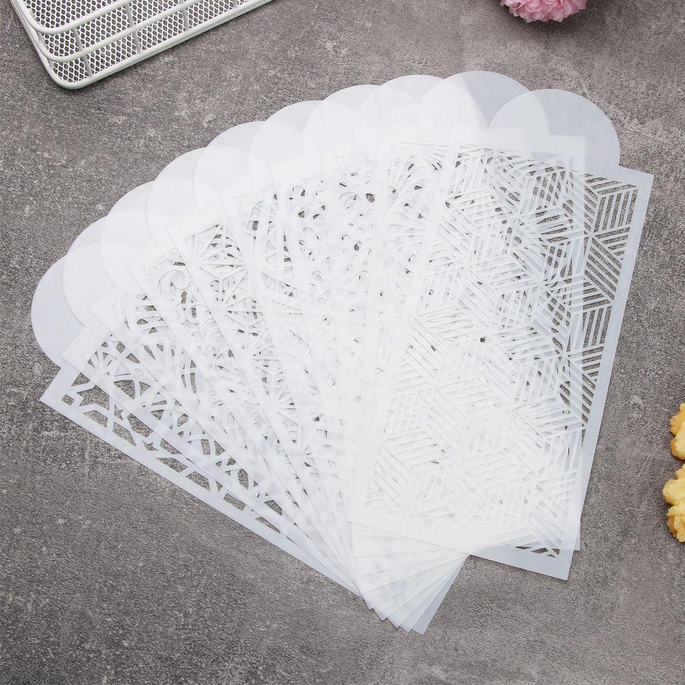 Spike Pattern Bakeware Lace Border Sugar Sieve Mold Fondant Printing Cake Stencil Baking Templates