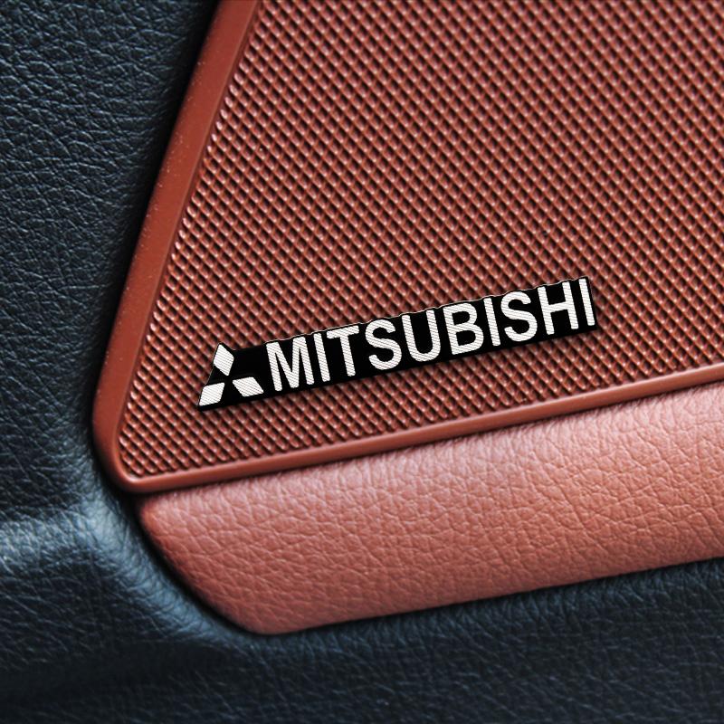 Car Speaker Audio Decorate 3D Aluminum Badge Decal Auto Emblem Sticker For Mitsubishi Colt Xpander Triton Outlander Pajero Lance