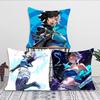 Luna S-Snow Game M-Marvel Rivals Pillow Case Square Pillow Bedroom Sofa Leisure Comfort CushionLiving Room Home Decoration 40X40