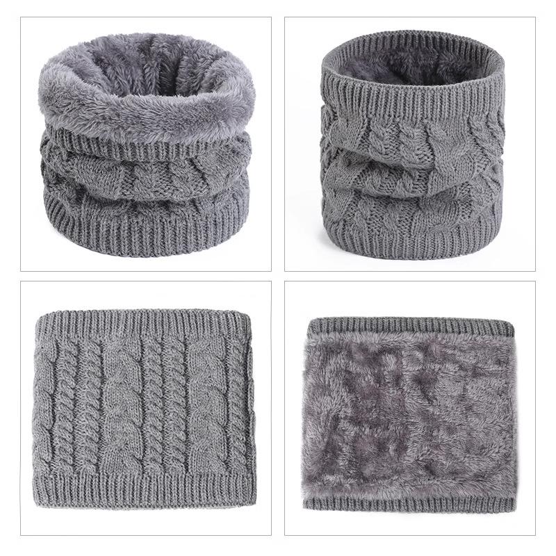 Unisex Thick Velvet Knit Neck Warmer for Cycling - Cozy and Windproof for Autumn and Winter
