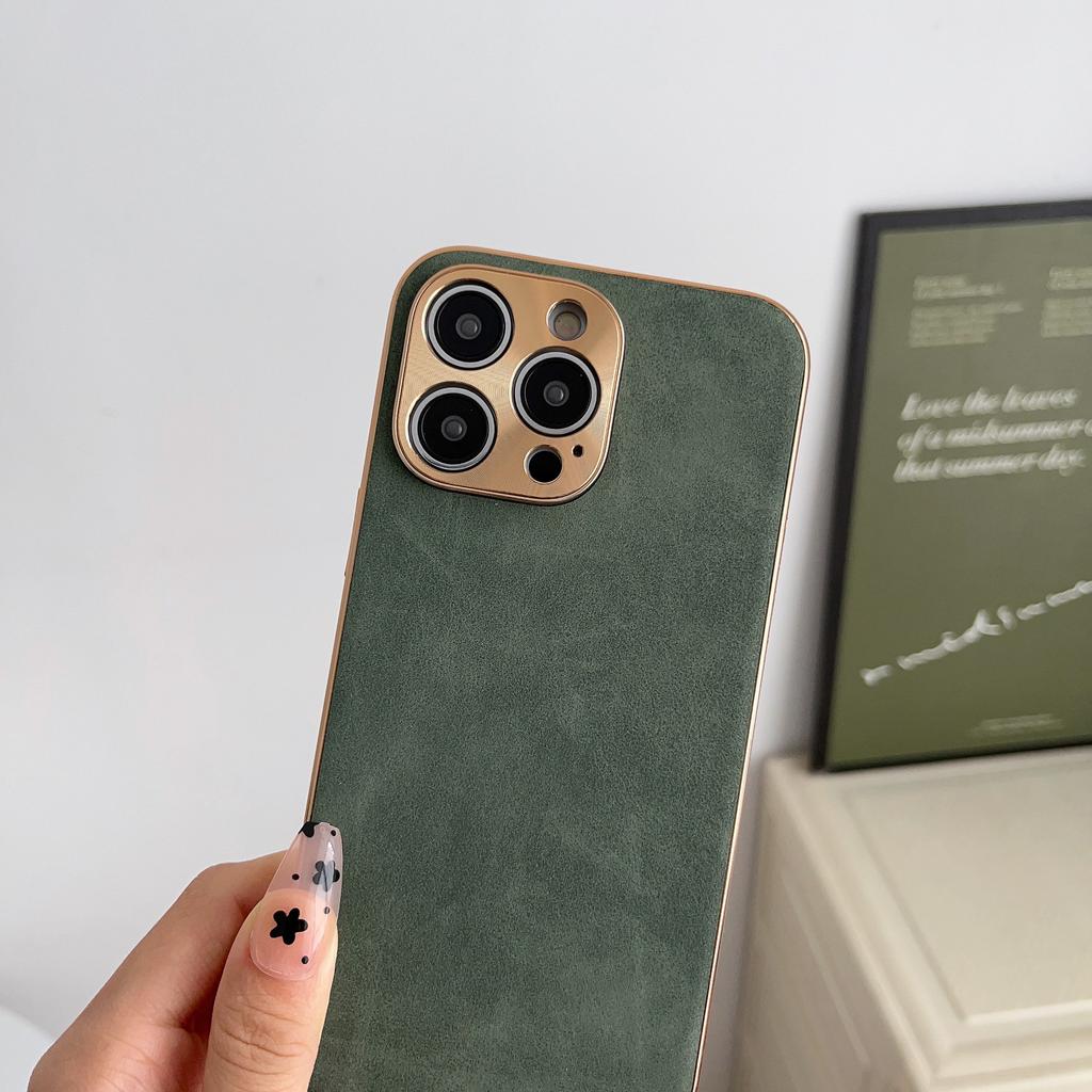 Кожаный чехол для телефона iPhone 13 11 12 14 15 Pro Max 15 Plus с гальваническим покрытием, чехол из овчины для телефона IPHON 13 14 15 Promax