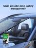 120ml Windshield Glass Cleaner and Oil Film Remover, 1 Bottle with 1 Sponge, Self Dispensing for Car Windows and Mirrors
