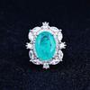 Роскошный подвес Paraiba Высококлассный Дизайн, Преувеличенное Большое Алмазное Ожерелье с Алмазами Высокой Чистоты Для Женщин