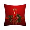 Роскошная мягкая полиэстеровая наволочка для рождественской подушки 'Персиковая кожа' с дизайном Санта-Клауса